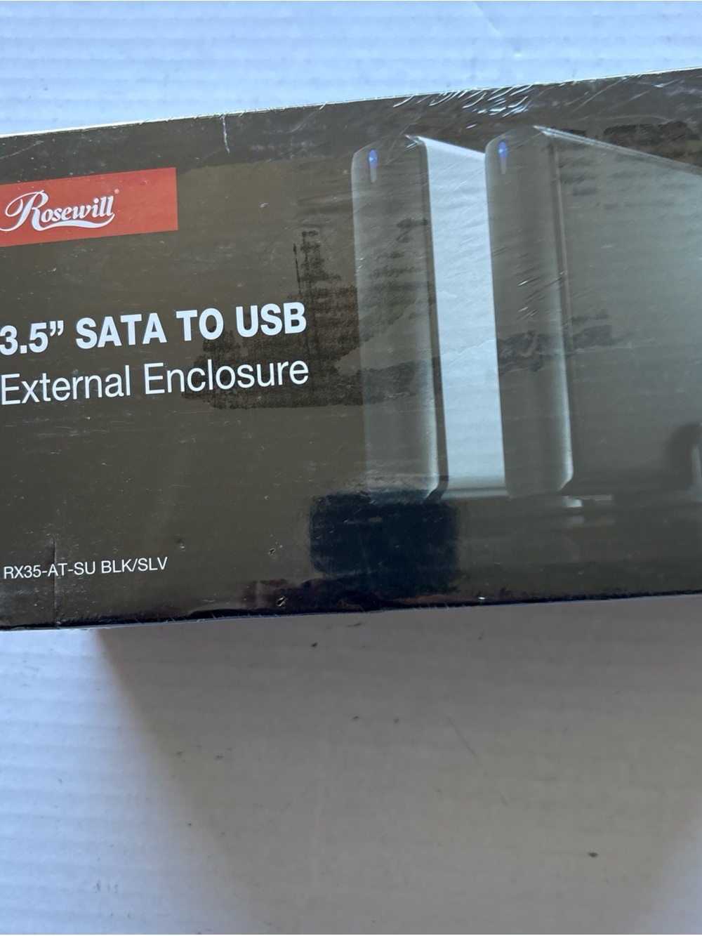 Rosewill Black & Silver 3.5" SATA to USB External Enclosure